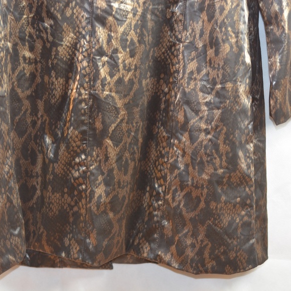 FUDA New York Animal Print Rain/Weather Coat SZ L - Picture 8 of 9